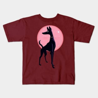 Posing greyhound in the limelight Kids T-Shirt